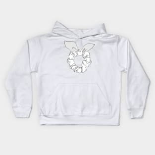 cute hair scrunchie Kids Hoodie